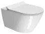 Sapho Gsi Kube X fali kerámia WC csésze 36x55 cm GeniusFlush öblítéssel és ExtraGlaze bevonattal, fehér színben.