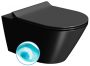 Sapho GSI Kube X fali WC Swirlflush rendszerrel 36x55 cm, DualGlaze bevonattal, matt fekete 941526