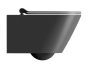 Sapho GSI Kube X fali WC Swirlflush rendszerrel 36x55 cm, DualGlaze bevonattal, matt fekete 941526