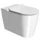 Sapho Gsi Kube X monoblokk kerámia WC csésze 36x63 cm Swirlflush öblítéssel és ExtraGlaze bevonattal, fehér színben.