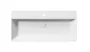 Sapho GSI Kube X kerámiamosdó csaplyukkal, csiszolt alsó élekkel 100x47 cm, matt fehér 94239109