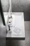 Sapho GSI Kube X kerámiamosdó két csaplyukkal 100x47 csiszolt alsó élekkel, ExtraGlaze, fehér 94239211