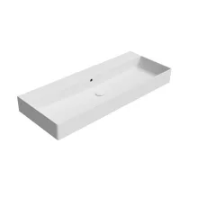   Sapho GSI Kube X kerámiamosdó 120x47 cm csapfurat nélkül, matt fehér 9424009