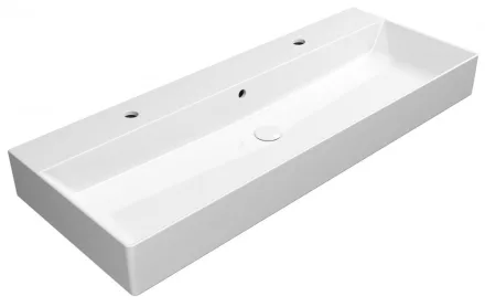 Sapho GSI KUBE X kerámiamosdó 2 furattal 120x47 ExtraGlaze® bevonattal 9424211