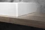 Sapho GSI Kube X kerámiamosdó csapfurat nélkül 120x47 csiszolt alsó élekkel, matt fehér 94249009
