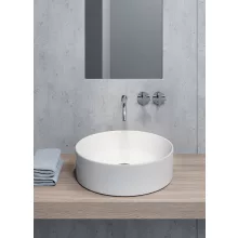 Sapho GSI Kube X pultra szerelhető kerámia 45 cm mosdótál ExtraGlaze felülettel, fehér kivitelben