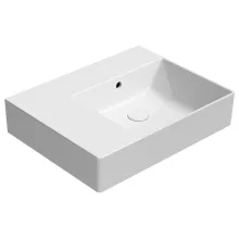 Sapho GSI Kube X kerámia mosdó 60x47 cm túlfolyóval és ExtraGlaze bevonattal, jobbos/fehér 