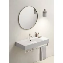 Sapho GSI Kube X kerámia mosdó 1 csaplyukkal 100x47 cm csiszolt alsó élekkel és ExtraGlaze bevonattal, fehér kivitelben