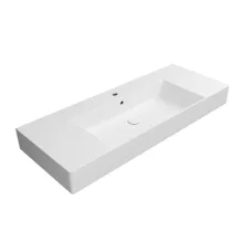 Sapho GSI Kube X kerámia mosdó 120x47 cm 1 csaplyukkal, fehér kivitelben