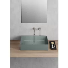 Sapho Gsi Kube X kerámia mosdó 60x37 cm, matt agave kivitelben