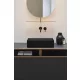 Sapho Gsi Kube X kerámia mosdó 60x37 cm, matt fekete kivitelben