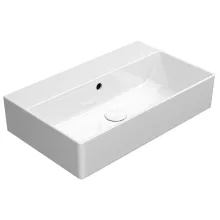 Sapho Gsi Kube X kerámia mosdó 60x37 cm ExtraGlaze bevonattal, fehér kivitelben