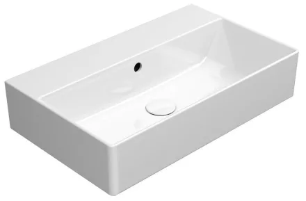 Sapho Gsi Kube X kerámia mosdó 60x37 cm ExtraGlaze bevonattal, fehér kivitelben