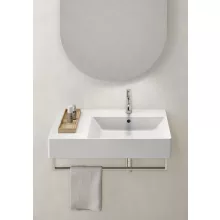   Sapho Gsi Kube X kerámiamosdó ExtraGlaze bevonattal 80x47cm pakolófelülettel 9457111