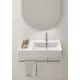 Sapho Gsi Kube X kerámiamosdó ExtraGlaze bevonattal 80x47cm pakolófelülettel 9457111