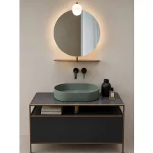 Sapho Gsi Kube X kerámia mosdó 60x37  cm, matt agave kivitelben