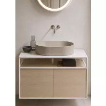Sapho Gsi Kube X kerámia mosdó 60x37 cm, matt kréta kivitelben