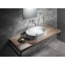 Sapho Gsi Kube X kerámia mosdó 60x37 cm ExtraGlaze bevonattal, fehér kivitelben