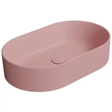   Sapho Gsi Kube X pultra szerelhető kerámia mosdótál 60x37 cm, matt rózsaszín 945824