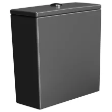 Sapho Gsi Kube X monoblokk kerámia WC tartály öblítőmechanika nélkül, matt fekete színben.