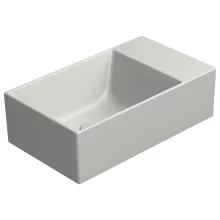 Sapho GSI Kube X kerámia mosdó 40x23 cm, matt cement kivitelben