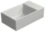 Sapho GSI Kube X kerámia mosdó 40x23 cm, matt cement kivitelben