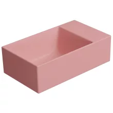   Sapho GSI Kube X kerámia mosdó 40x23 cm, matt rózsaszín 9484024