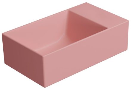 Sapho GSI Kube X kerámia mosdó 40x23 cm, matt rózsaszín 9484024