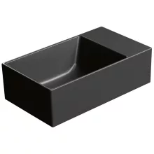 Sapho GSI Kube X kerámia mosdó 40x23 cm, matt fekete kivitelben