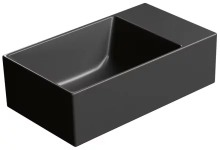 Sapho GSI Kube X kerámia mosdó 40x23 cm, matt fekete kivitelben