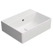 Sapho Gsi Kube X kerámia mosdó 45x35 cm furat nélkül, matt fehér kivitelben