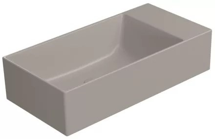Sapho Gsi Kube X forgatható kerámia mosdó 50x25 cm, matt tortora kivitelben