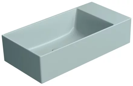 Sapho Gsi Kube X forgatható kerámia mosdó 50x25 cm, matt jégkék kivitelben