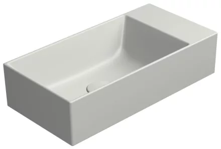 Sapho Gsi Kube X forgatható kerámia mosdó 50x25 cm, matt cenere kivitelben