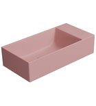 Sapho Gsi Kube X kerámia kézmosó csiszolt alsó szélekkel 50x25 cm, jobbos/balos matt rózsaszín 94869024