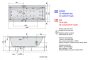 Polysan Cleo akril kád Hidro Air rendszerrel 180x80x48 cm, fehér 95611HA