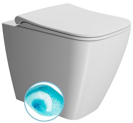 Sapho GSI NUBES álló WC 35x52 cm Swirflush öblítési technológiával, DualGlaze, matt fehér 961009