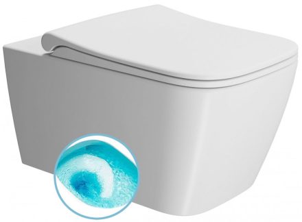 Sapho Gsi Nubes fali kerámia WC Swirlflush öblítéssel 35x55 cm DualGlaze bevonattal, matt fehér 961509