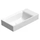 Sapho Gsi Nubes kerámia kézmosó 50x25 cm ExtraGlaze bevonattal jobbos/balos, fehér 