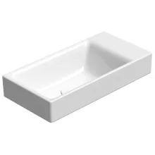 Sapho GSI Nubes kerámia kézmosó 50x25 cm csiszolt alsó élekkel és ExtraGlaze bevonattal, fehér kivitelben