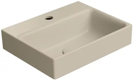 Sapho GSI Nubes kerámia kézmosó 40x32 cm csaplyukkal, matt kréta kivitelben.