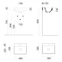 Sapho GSI Nubes kerámia kézmosó 40x32 cm csaplyukkal, matt cement kivitelben.