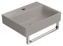 Sapho GSI Nubes kerámia kézmosó 40x32 cm csaplyukkal, csiszolt alsó élekkel, matt tortora kivitelben.