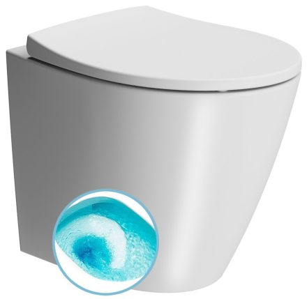 Sapho GSI MODO álló WC csésze 37x52 cm, vario kifolyással és Swirlflush® öblítési technológiával, matt fehér 981009