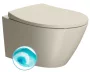 Sapho Gsi Modo Swirlflush kerámia fali WC csésze 37x52 cm DualGlaze bevonattal, matt kréta színben.