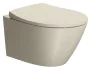 Sapho Gsi Modo Swirlflush kerámia fali WC csésze 37x52 cm DualGlaze bevonattal, matt kréta színben.