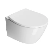   Sapho Gsi Modo Swirlflush kerámia fali WC csésze 37x52 cm DualGlaze bevonattal, fehér 981611