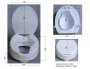 Sapho Ridder magasított WC-ülőke, fehér A0071001