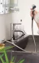 Sapho Lyon csaptelepre rögzíthető kézizuhany szett, króm kivitelben.