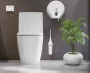 Sapho Ecolored fali WC kefe tartó fehér színben, Soft Touch felületű műanyag kivitelben.